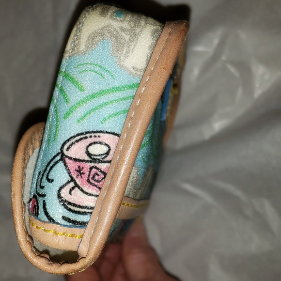 Dooney and Bourke Disney Sketch Wristlet/Pouch Blue - Picture 7 of 9